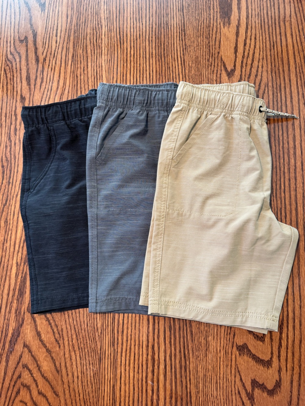 jumping beans Elastic Waist Pull-On Shorts in Black, Gray, Khaki